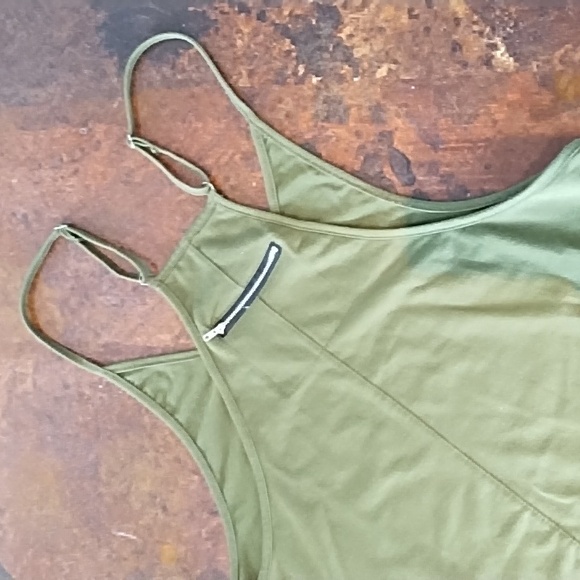 Army green jumpsuit with pockets - Picture 3 of 4
